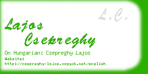 lajos csepreghy business card